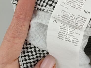 jakie rajstopy do srebrnej sukienki: Skiny, Spodnie materiałowe damskie, rozmiar S — 6