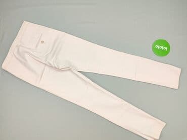 jaka bluzka do różowych spodni: Material trousers for women, size XS — 4