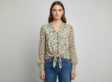 garnitur damski butelkowa zieleń zara: Warehouse, Bluzka damska, rozmiar L — 7