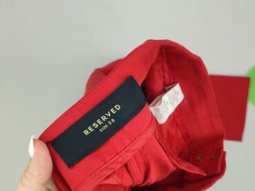 reserved czerwone spodnie: Spodnie materiałowe damskie, rozmiar M — 4