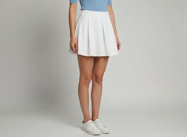 spódniczka mini rozkloszowane: Spódnica damska, rozmiar M — 6