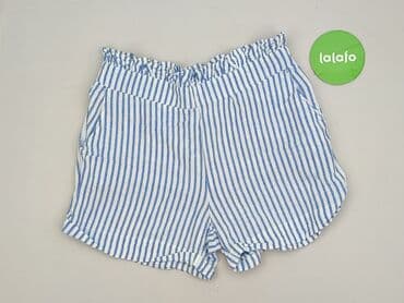 krótkie spodenki z wysokim stanem w paski: Szorty damskie, rozmiar M — 3