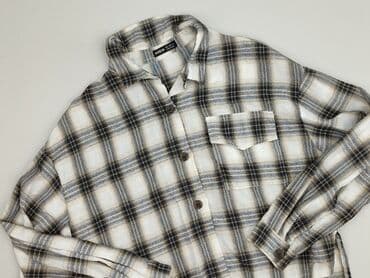 koszula w bialo niebieska krate damska: Shein, Women`s shirt, size S — 2