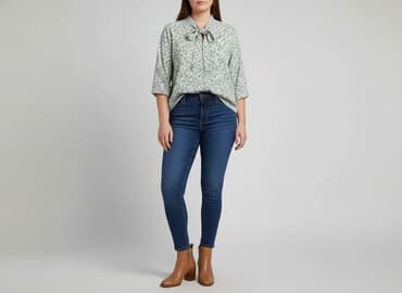 zwiewna bluzki w kwiaty: Bluzka damska, rozmiar 2XL — 5