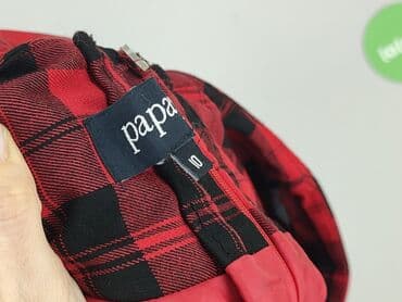 spódniczka w kratkę czerwone: Papaya, Spódnica damska, M — 4