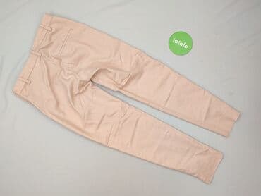 jaka bluzka do różowych spodni: Material trousers for women, size XS — 4
