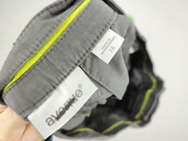 szare szerokie jeansy: AVENUE, Spodnie materiałowe damskie, rozmiar 2XL — 4