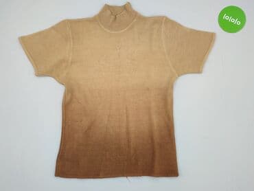 sweter z krótkim rękawem męski: Golf damski, rozmiar L — 2