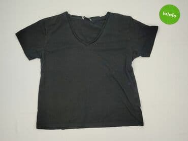 czarne t shirty w serek damskie: T-shirt damski, rozmiar M — 2