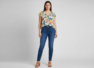 strój kąpielowy z c a: Promod, Bluzka damska, S — 6