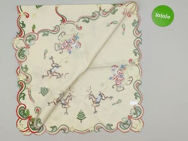 obrusy czerwone: Obrus 120 x 57, kolor - Beżowy, stan - Bardzo dobry — 3