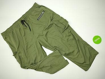 pull and bear garnitury: Męskie spodnie cargo w kolorze khaki/oliwkowym - Rozmiar z metki: 5XL — 2