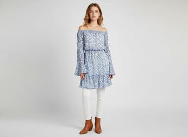 sukienka na chrzest dla mamy plus size: Sukienka damska, rozmiar M — 7