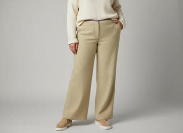 jasne buty: Spodnie materiałowe damskie, rozmiar 2XL — 6