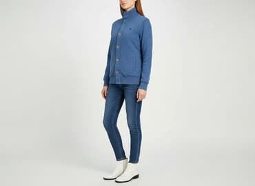 sweter w chmurki reserved: Reserved, Kardigan damski, rozmiar S — 6