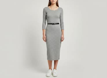 sukienki midi długi rękaw: Terranova, Sukienka damska, rozmiar M — 7