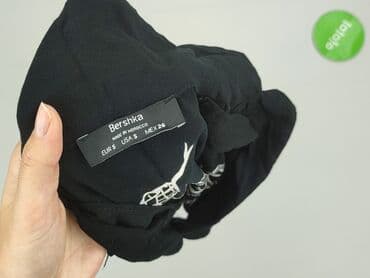 czarne bluzki z siateczki bershka: Bershka, Bluzka damska, rozmiar S — 4