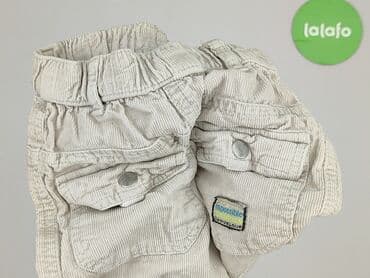 spodnie woskowane z wysokim stanem: Denim pants, 9-12 months, condition - Very good — 5