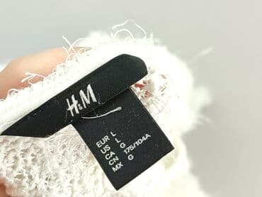 bialy sweterek hm: H&M, Sweter damski, rozmiar L — 5