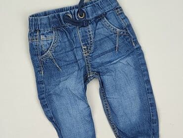 spodnie jeansowe niemowlęce: Spodnie jeansowe, 6-9 miesięcy, stan - Bardzo dobry — 1