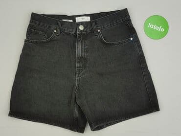 szorty z wysokim stanem czarne: Denim, Szorty damskie, M — 2