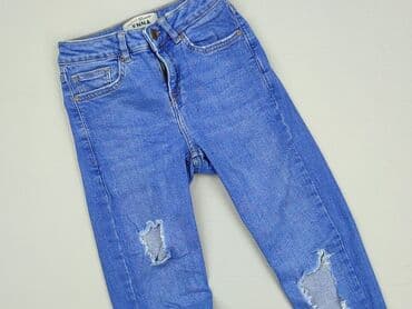 klapki cos: Spodnie jeansowe, New Look, 11 lat, 146, stan - Idealny — 1