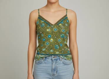 bluzki z dekoltem bershka: Bershka, Top damski, rozmiar M — 6