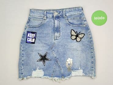 jeansowe mini spódnice: Spódnica damska, rozmiar S — 2