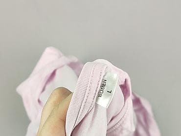 szara bluza pull and bear: T-shirt damski, rozmiar L — 4