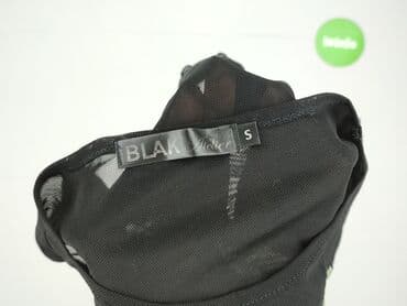 top z piórami czarny: Bluzka damska, rozmiar S — 4