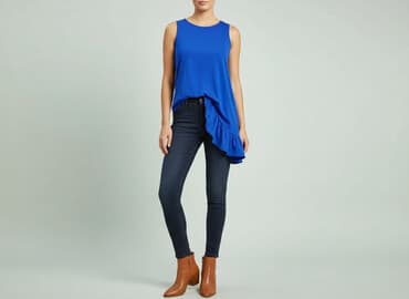 kobaltowa sukienka reserved: Sukienka damska, rozmiar M — 1