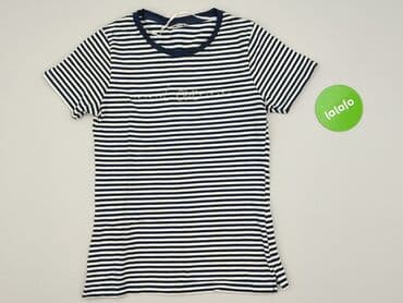 bluzki basic z dekoltem v: T-shirt damski, S — 2