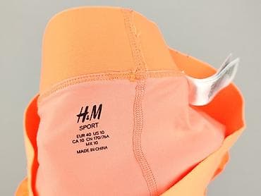 czarne dresy: H&M Sport, Szorty damskie, rozmiar M — 4