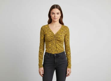 żółte bluzki z krótkim rękawem: Bluzka damska, rozmiar M — 6