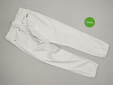 off white spodnie: Terranova, Jeansy damskie, rozmiar S — 3
