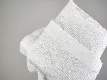 material: Biała firanka/woal żakardowy – panel z dekoracyjną, ażurową listwą — 4
