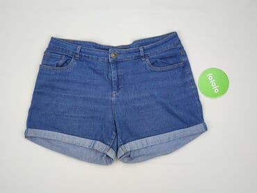 szerokie krótkie spodenki jeansowe: In Extenso, Shorts for women, size 2XL — 2