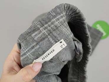 spodnie w kratke reserved: Spodnie materiałowe damskie, rozmiar S — 4