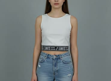 bluzki na grubych ramiączkach: FB Sister, Top damski, rozmiar S — 1