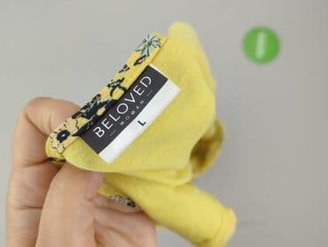 bluzka żółta w czarne paski: Beloved, Top damski, rozmiar L — 4