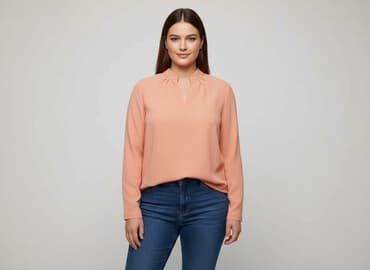 bluzki brzoskwiniowa: Bluzka damska, rozmiar XL — 6