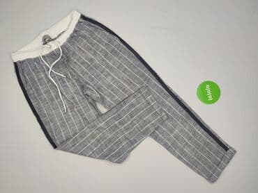 patchworkowe jeansy: Anataka, Spodnie materiałowe damskie, L — 2