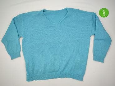 sweter z chokerem: Sweter damski, rozmiar 4XL — 2