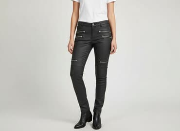 mango kurtki skórzane: Mango, Jeansy damskie, rozmiar S — 6