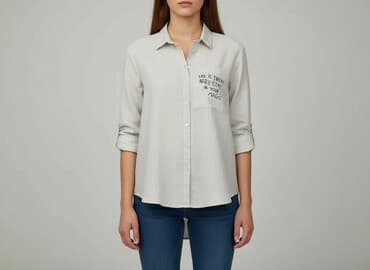 koszula w świnki makłowicz: SZACHOWNICA, Koszula damska, rozmiar L — 1