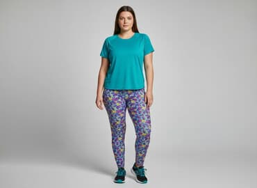 legginsy damskie kwiaty: Legginsy Sportowe damskie, rozmiar XL — 7