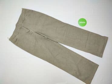 Women: Material trousers for women, size L (EU 40) — 2