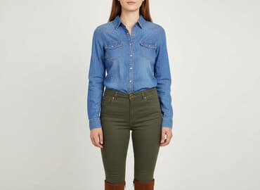 koszula flanelowa carhartt: Denim, Koszula damska, rozmiar S — 7