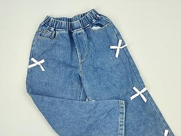dresy: Spodnie jeansowe, 9 lat, 128/134, stan - Bardzo dobry — 1
