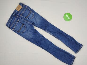 eleganckie czarne spodnie z wysokim stanem: Spodnie jeansowe, 12 lat, 152, stan - Bardzo dobry — 3